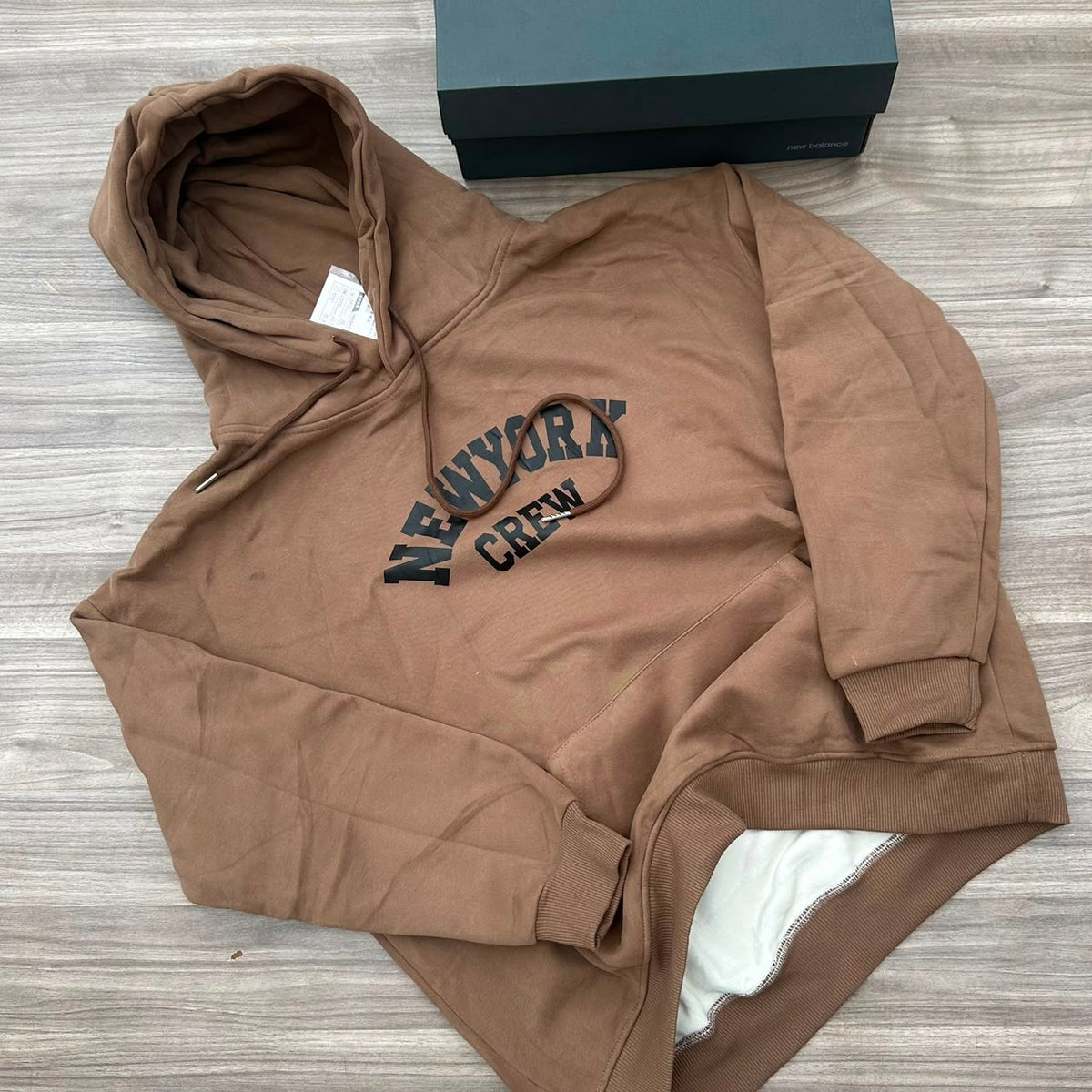 New York Crew Hoodie — Maroon