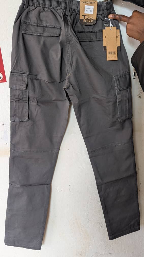 Grey Tactical Cargo Pants