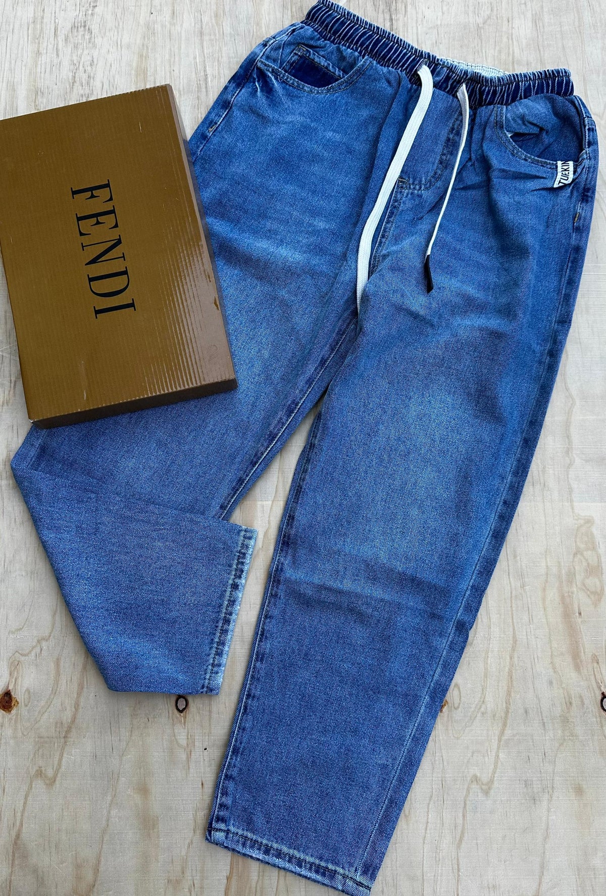 Free Size Baggy Denim Jeans original photo