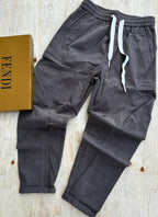 Charcoal Corduroy Cargo Pants - Original