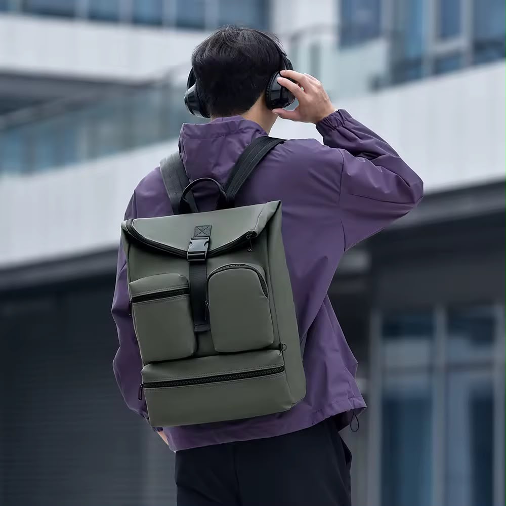 Black Tactical Waterproof Backpack