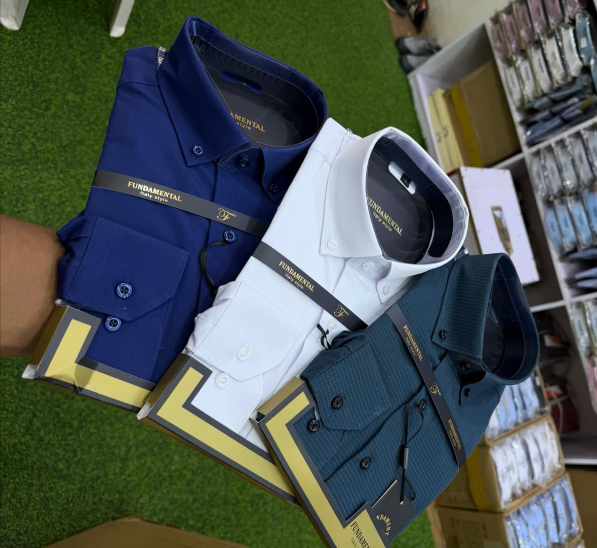 Fundamental Italy Style Dress Shirts Pack of 3 - Display