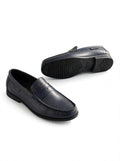 Clarks Navy Blue Penny Loafers - Lifestyle