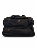 Trolley Travel Bag – Black | Waterproof | Double Pocket | Shoulder Strap