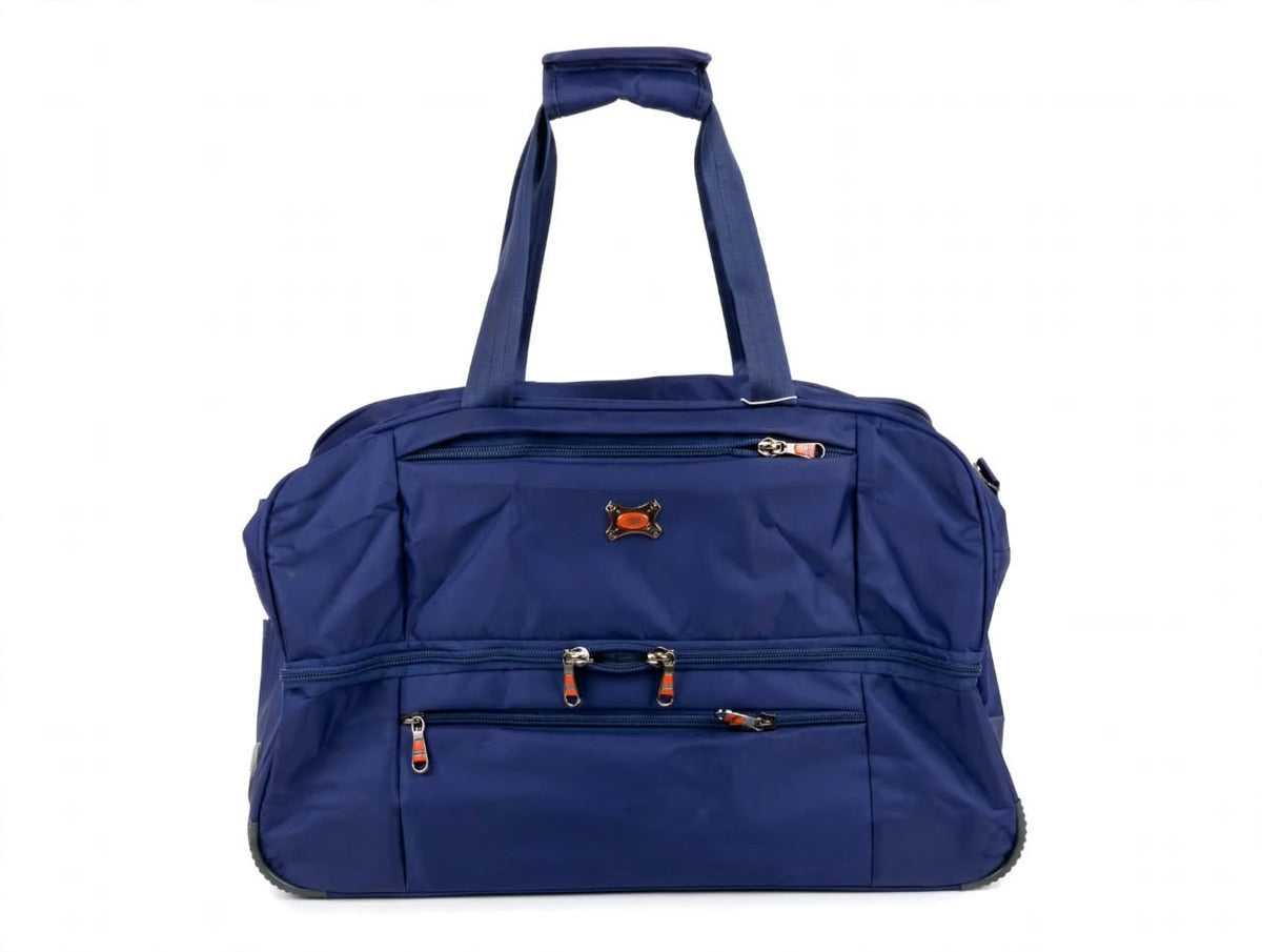 Oxford smooth Double pocket  3-in-1 Trolley Duffle Wheeled Waterproof Bag