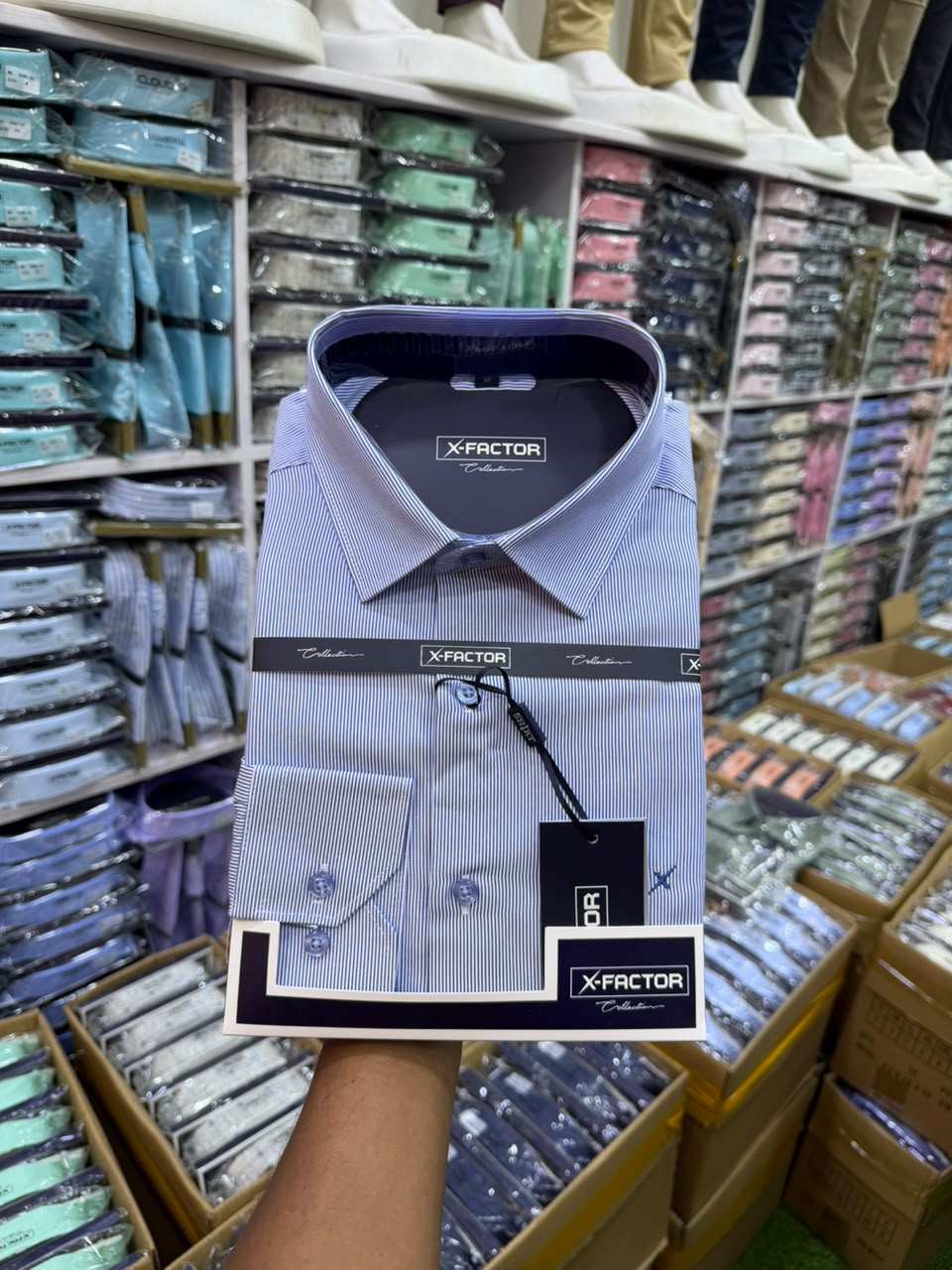 X-Factor Striped Formal Shirt