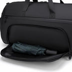 Black Travel & Gym Duffel Bag with Shoe Compartment