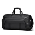 Black Travel & Gym Duffel Bag with Shoe Compartment