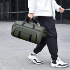 Travel & Gym Duffel Bag – Olive & Grey