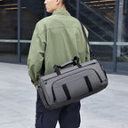 Travel & Gym Duffel Bag – Olive & Grey