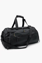 Black Gym & Travel Duffle Bag with Shoe Compartment