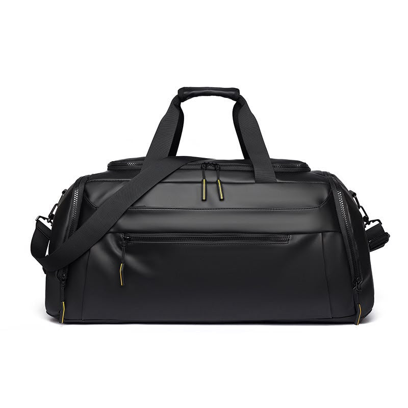 Black Gym & Travel Duffle Bag with Shoe Compartment