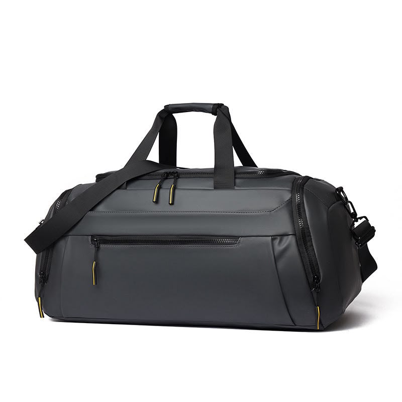 Black Gym & Travel Duffle Bag with Shoe Compartment