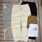 Men’s Elastic-Waist Drawstring Trousers – Each color