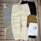 Men’s Elastic-Waist Drawstring Trousers – Each color
