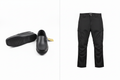 Black Sebago + Black Cargo Pants Combo - Full Length