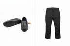 Black Sebago + Black Cargo Pants Combo - Full Length