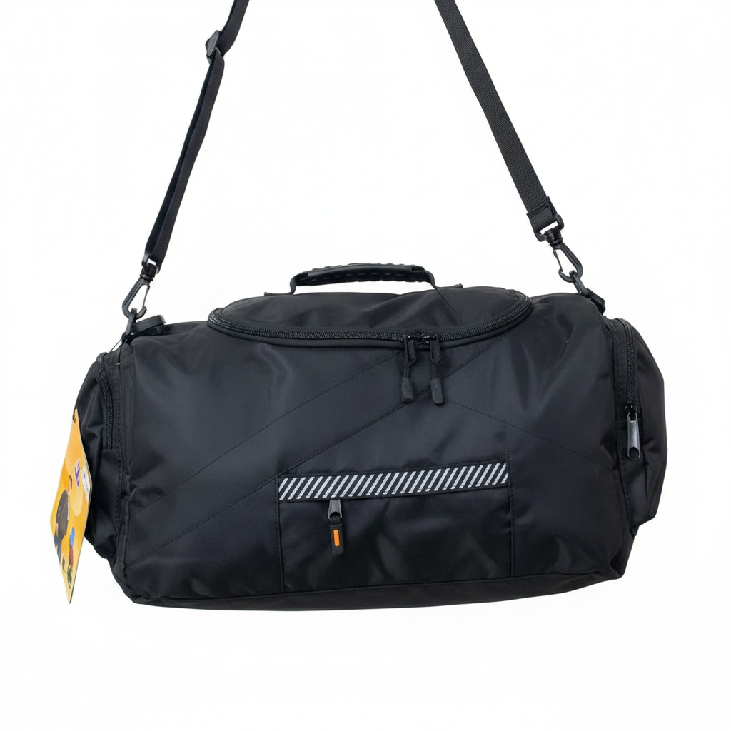 Black Tactical Backpack – White Background