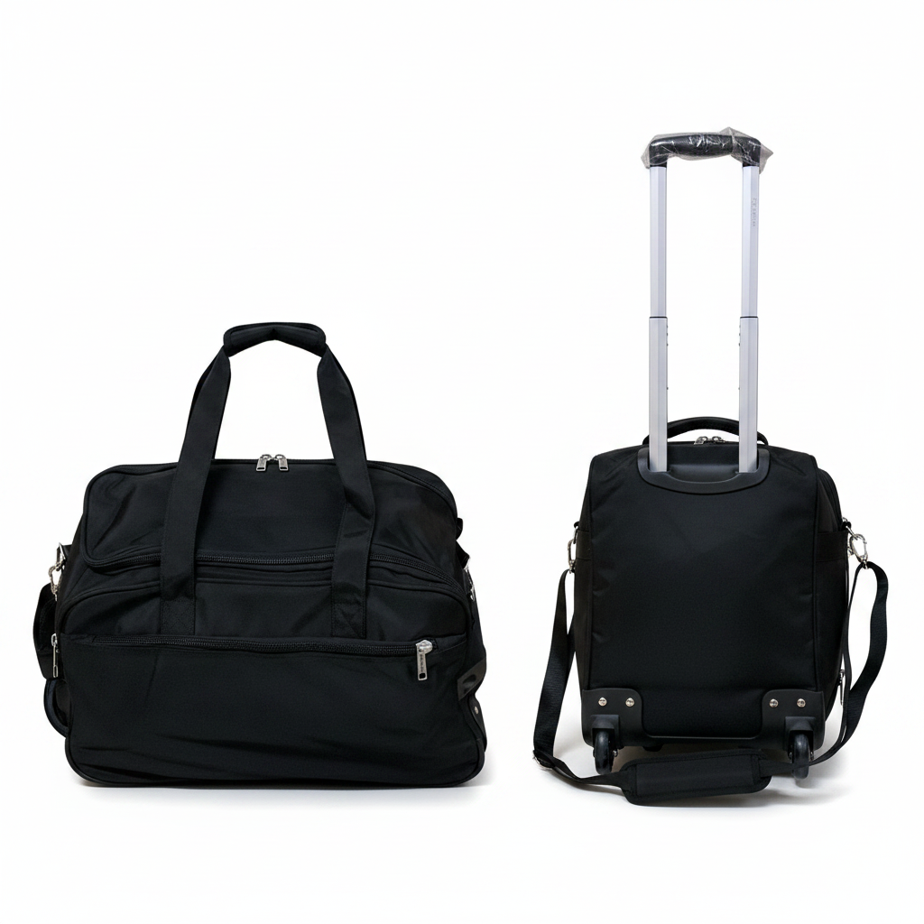 Black Trolley Travel Bag - Studio Style
