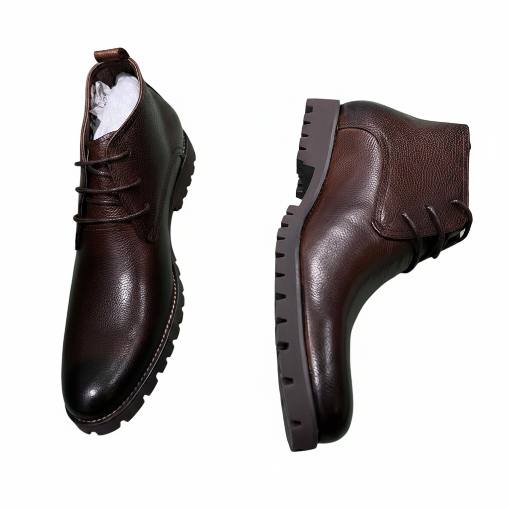 Dark Brown Chukka Boots – White Background