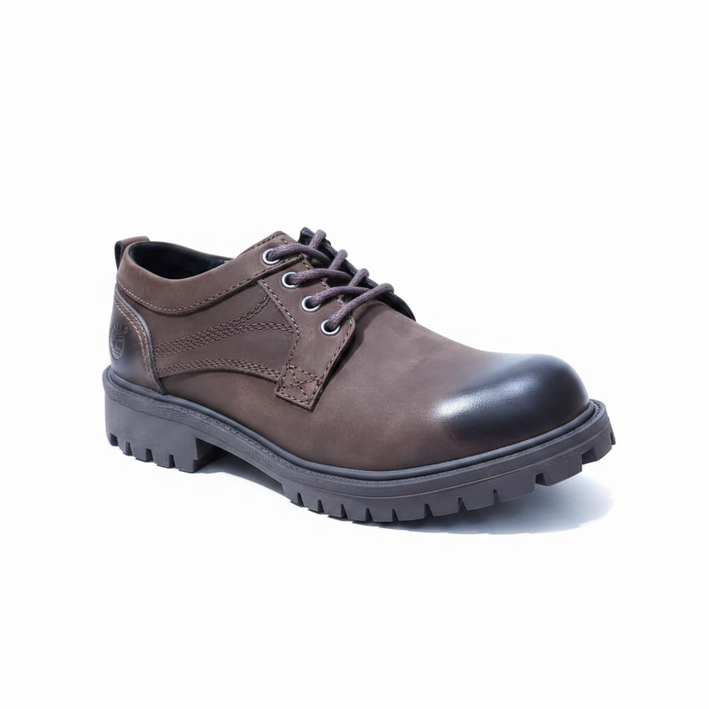 Dark Brown Derby Shoes – White Background