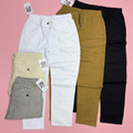 Drawstring trousers in five colours on soft pink