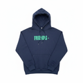 Friends Graphic Hoodie Navy Blue - White Background