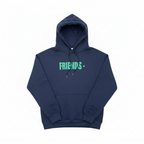 Friends Graphic Hoodie Navy Blue - White Background