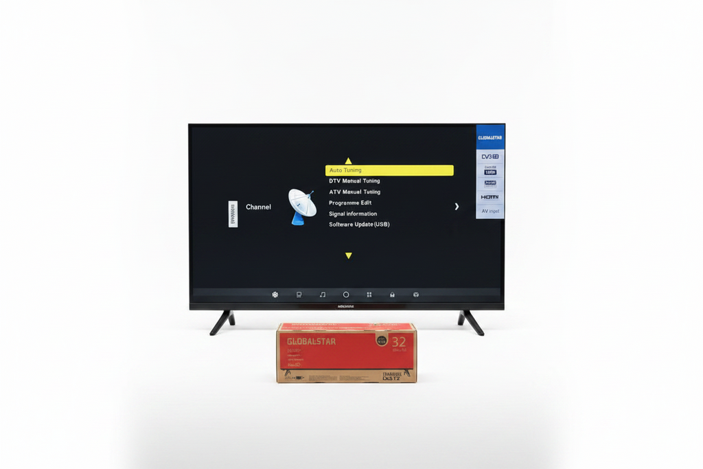 Globalstar GS-32D9 32" Frameless Full HD Digital TV with Inbuilt Free-to-Air Decoder