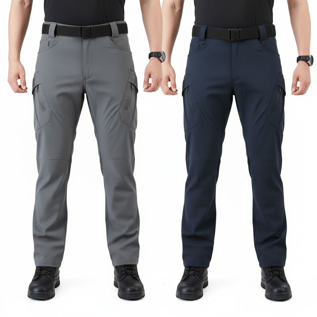 Grey + Navy Tactical Cargo Pants Combo