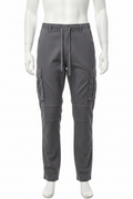 Grey Tactical Cargo Pants - Mannequin White Background
