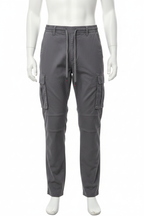 Grey Tactical Cargo Pants - Mannequin White Background