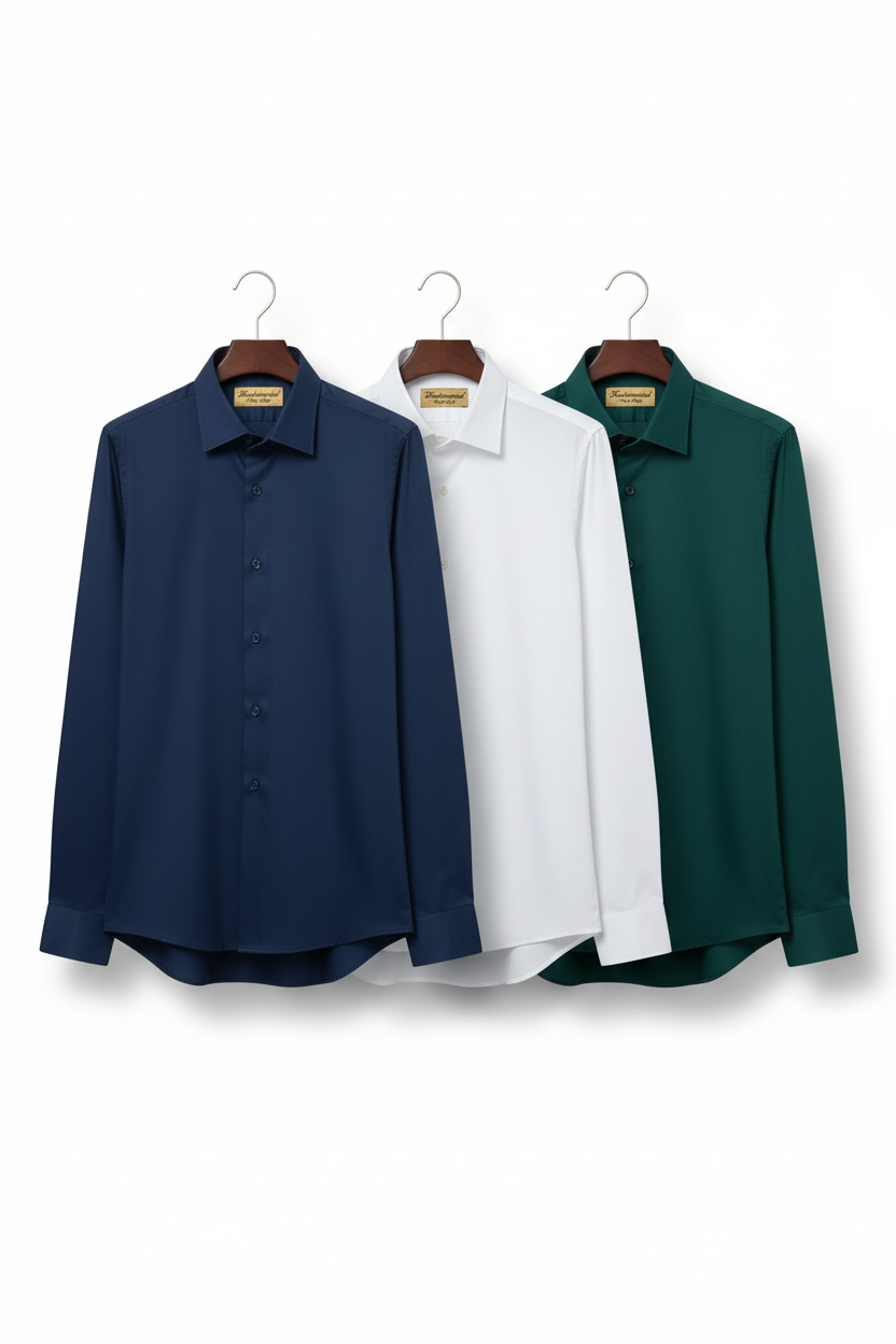 Pack of 3 Dress Shirts - Full Length
