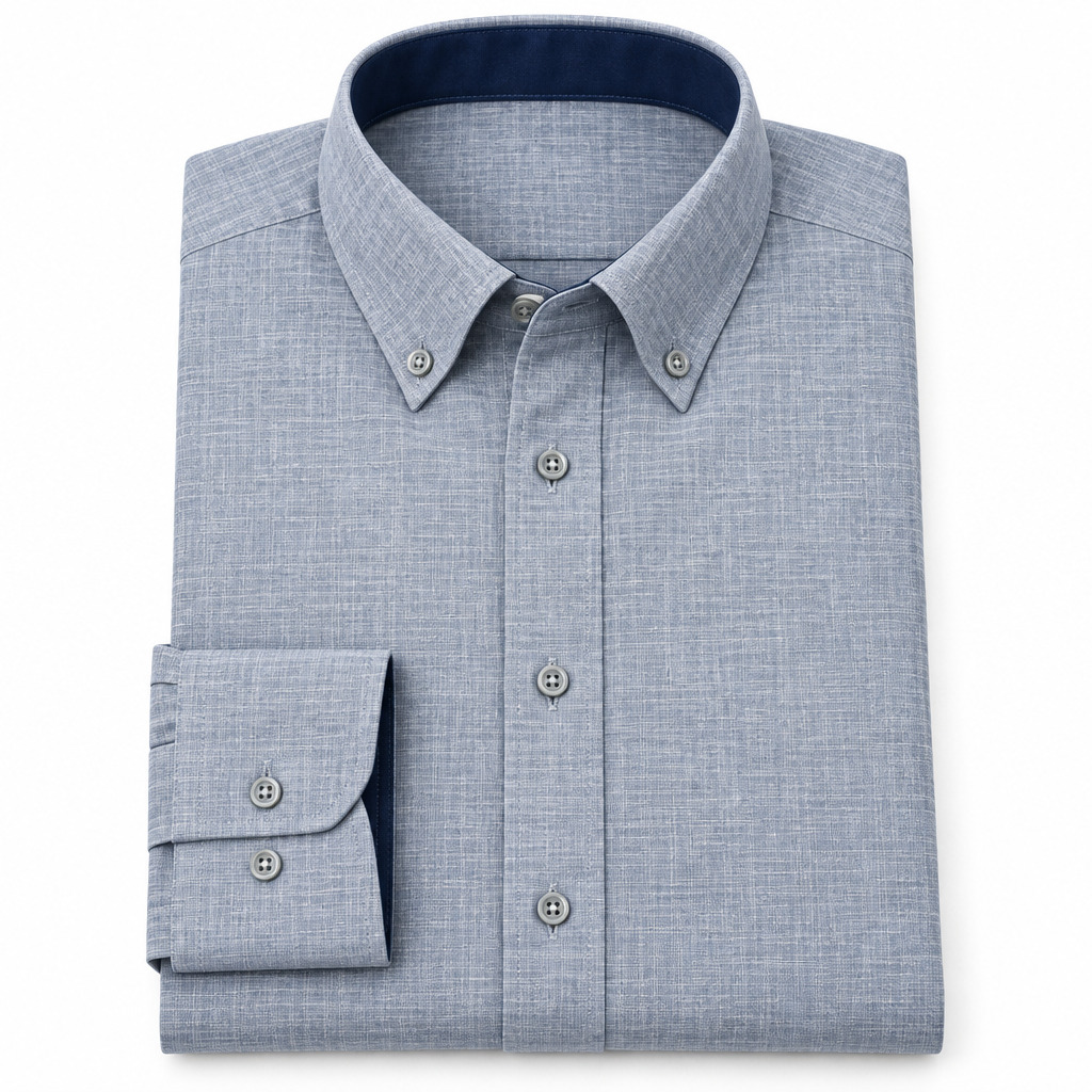 X-Factor Grey Texture Formal Shirt white background