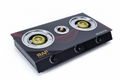 RAF 3-Burner Glass Top Gas Cooker - white background