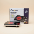 EE-Bester EE-6101 infrared cooker with box - cream background