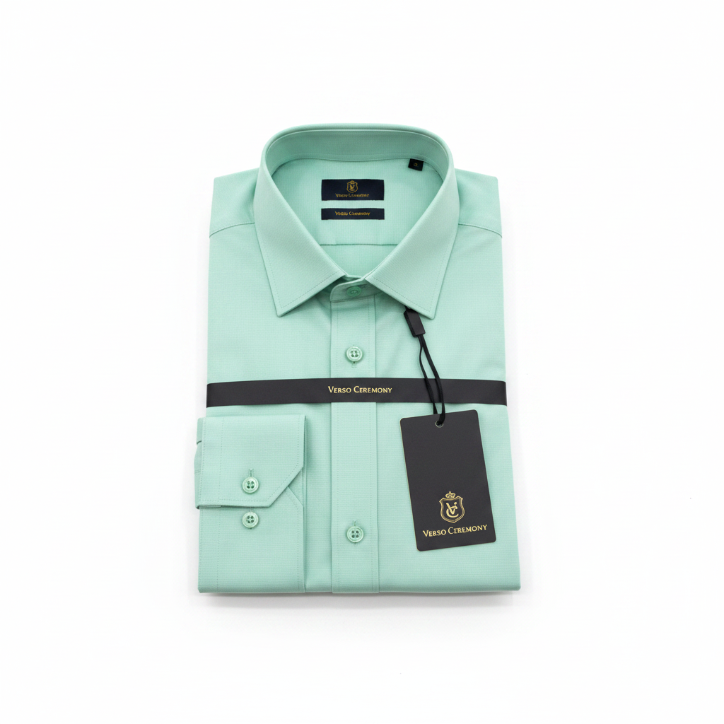 Verso Ceremony Mint Green Shirt - White Background