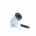Ultra HD Smart Mini Projector white with remote and stand