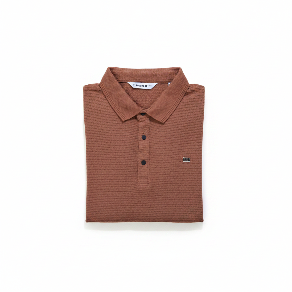 Everyday full length polo shirts white background