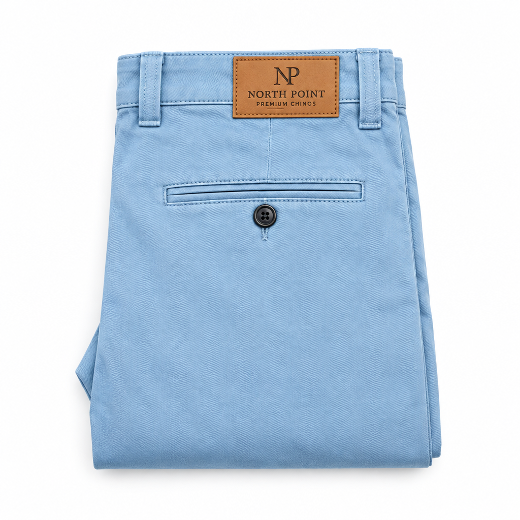 North Point Premium Chinos white background studio shot