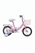 Purple Kids Bicycle white background