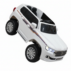 Kids Electric Ride-On SUV Large White - White Background