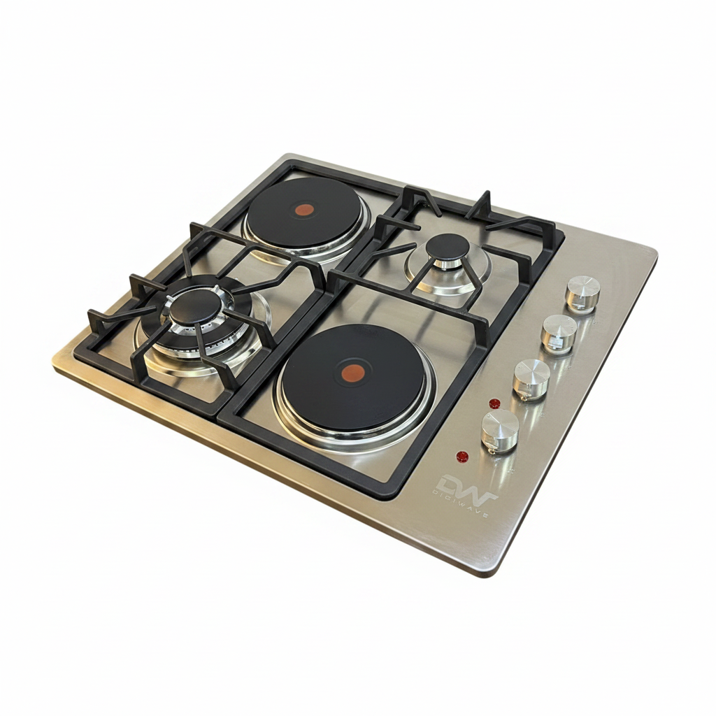 Digiwave 2+2 Built-In Hob - White Background