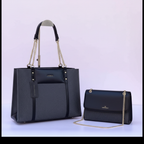 Chrisbella Black 2pc Bag Set