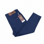 Navy Blue Khaki Pants - White Background