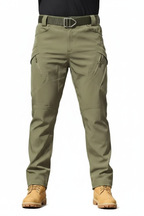 Men's Tactical Cargo Pants - Olive Green AI