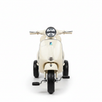 Kids Vespa Scooter Tricycle Cream - Front View White Background