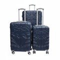 Navy Blue Hardshell Luggage Set - White Background