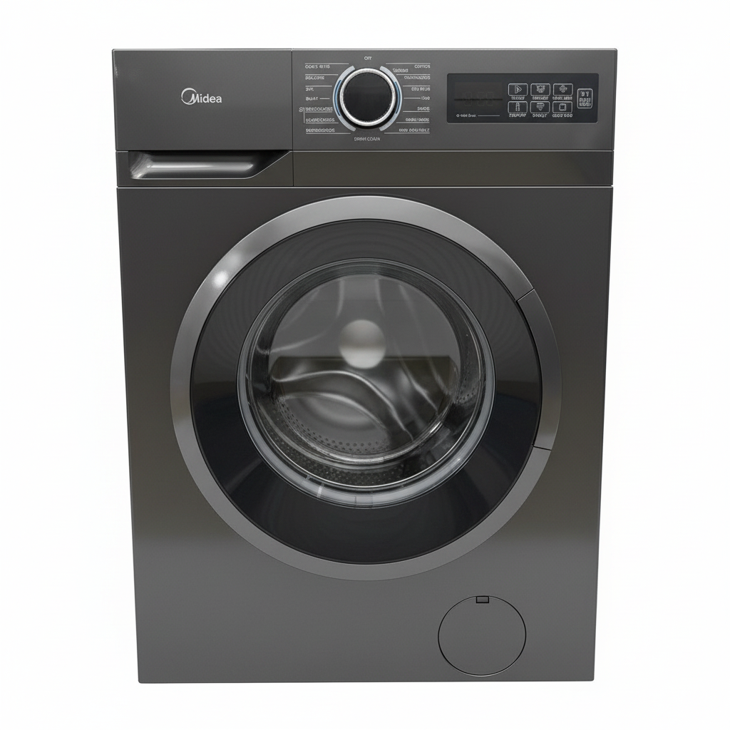 Midea Front Load Washing Machine dark grey