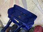 Waterproof Navy Blue Duffle Bag - top view